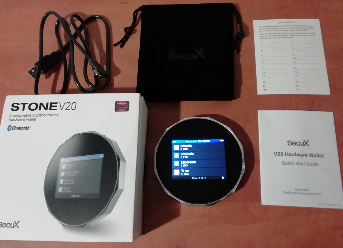 SecuX V20 Hardware Wallet Review & Tutorial