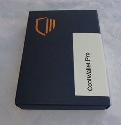 CoolWallet Pro Hardware Wallet Review Package - hardware wallet, charging dock, USB cable, 2 recovery seed cards and a manual