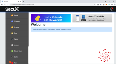Secux V20 Hardware wallet setup - Success