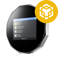 SecuX V20 logo with BNB Chain icon – touchscreen hardware wallet for secure BNB and BEP-20 transactions