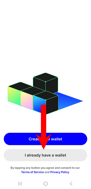 Trust Wallet Import existing wallet option
