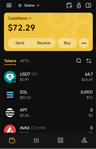 Coin98 wallet displaying my USDT balance